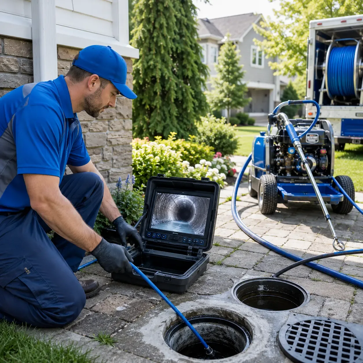 Outdoor drain cleaning professionals serving Covington, VA