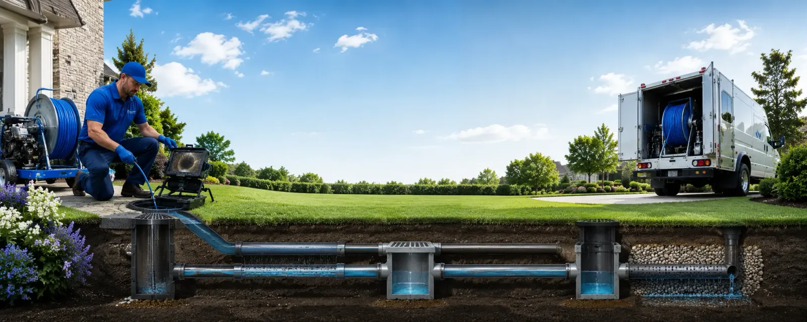 Outdoor drain cleaning information for Covington, VA